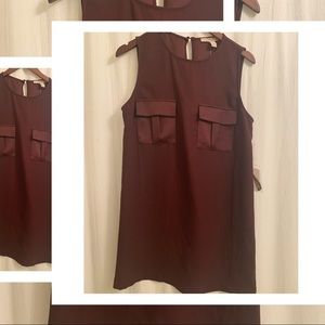Forever21 - Burgundy Red Pocket Dress Medium NWT